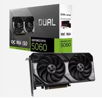 Carte graphique pour PC de jeu DUAL GeForce RTX 5060 8 Go OC GDDR7 DLSS4 128 bits avec triple ventilateur