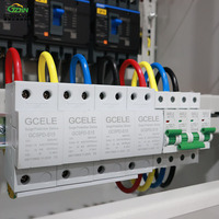Armoire de distribution d'énergie industrielle triphasée 400A pour station d'épuration avec disjoncteur MCCB et protection contre les surtensions