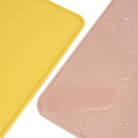 Set de Table en Silicone, vaisselle, tapis de Table en Silicone, imperméable, assiette d'alimentation pour bébé, napperon de coloration réutilisable, 1 pièce