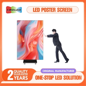 Ba lần dẫn Áp phích màn hình tiết kiệm năng lượng có thể gập lại dẫn Áp phích Bảng điều khiển siêu mỏng xách tay tri-gấp dẫn Áp phích màn hình - Product Image 2