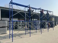 Ensemble d'échafaudages modulaires en acier Q235 en forme de H, certifiés EN12811, plateforme de travail pour façade, cadre d'échelle pour la construction, Andamios De Marco
