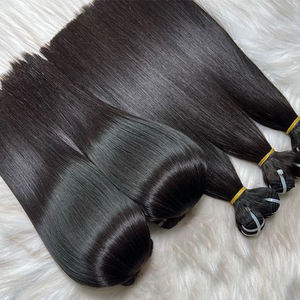 Cheveux bruts vietnamiens cambodgiens Double Drawn cheveux non traités italiens Curl vague naturelle Super lâche os profond droite Remy cheveux - Product Image 1