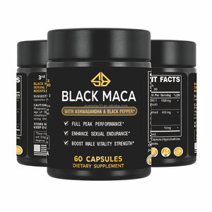 OEM Original Black Maca Ashwagandha, Potenciador Masculino, Aumenta la Vitalidad y la Energía de Forma Sostenida, Suplemento Herbal Dietético, 60 Cápsulas, COA - Product Image 1