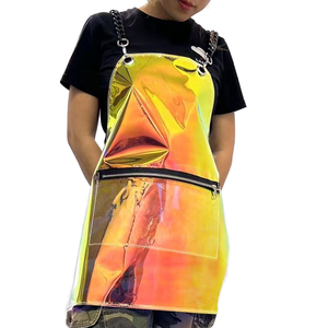 Women's Custom Waterproof Waist <b>Apron</b> Custom Logo Factory Made Wholesale Kitchen Salon Wash Artist <b>Apron</b> Plastic Shoulder - Product Image 1