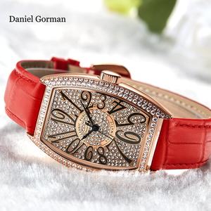 Golden <strong>Watch</strong> Women Square Montre Femme Automatique <strong>Diamants</strong> Womebs Square Dial <strong>Watch</strong> Women Crystal - Product Image 2
