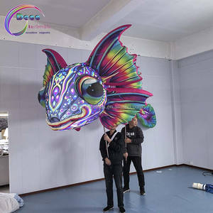 Pez <span class=keywords><strong>Tropical</strong></span> inflable gigante/caballito de mar soplado de aire realista Animal <span class=keywords><strong>Tropical</strong></span> marino evento club nocturno decoración fiesta publicidad Props - Product Image 6