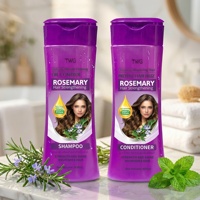 TWG OEM Shampooing et Après-Shampooing Fortifiant à la Menthe et au Romarin 400ml Anti-pelliculaire Anti-démangeaisons Nettoyage en Profondeur Anti-frisottis Kit de Soins Capillaires