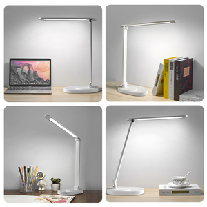 Lámpara de Escritorio LED de Aleación de Aluminio Ajustable, Control Táctil, Cuidado de la Vista, 3000K, Blanco Cálido, Diseño Minimalista, Logotipo Personalizado, Lámpara de Mesa - Product Image 3