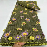 Dentelle Guipure Soluble dans l'Eau, Bordure en Cordon, Applique Lourde Brodée, Tissu en Dentelle pour Robe Femme