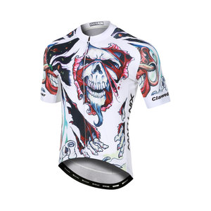 Maillot de cyclisme unisexe tendance à manches courtes, imprimé par sublimation, motifs personnalisés, respirant, 100% coton, pour sport décontracté - Product Image 1
