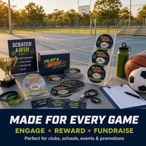 Nouvelles cartes à gratter rondes personnalisées sur le thème du sport, impression numérique couleur originale, cartes à gratter promotionnelles en carton - Product Image 4