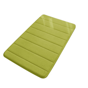 Tapis de salle de bain Cangming en polaire corail matelassé couleur unie, épaissi, absorbant, avec base en éponge, design moderne et simple - Product Image 5