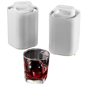 Extra-<b>Large</b> 1-Cup Silicone Eco-Friendly Ice Cream Maker with Lid for Freeze Soup Broth Sauce Ice Cube <b>Tray</b> ty Na-1319 - Product Image 1