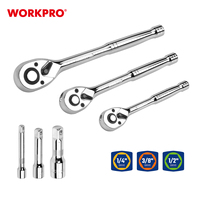 Ensemble de douilles et de clés à cliquet WORKPRO 164 pièces 1/2'' 1/4'' 3/8'' Dr. CR-V, boîte à outils de mécanicien