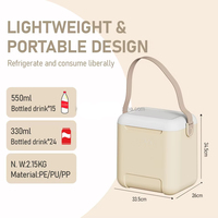 Offres Spéciales 10L de qualité alimentaire PP Glacière Glacière Ensemble Durable Poignée Plusieurs Couleurs Moderne pour Garder les Articles Froids Congelés