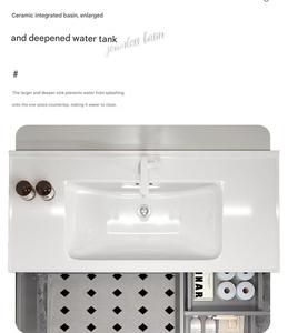 <span class=keywords><strong>Meuble</strong></span> <span class=keywords><strong>de</strong></span> <span class=keywords><strong>salle</strong></span> <span class=keywords><strong>de</strong></span> <span class=keywords><strong>bain</strong></span> moderne <span class=keywords><strong>et</strong></span> luxueux avec lavabo intégré, application en aluminium spatial pour appartement - Product Image 5