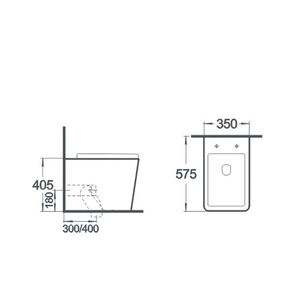 Eloganted Toilette blanche matte montée sur le sol - Product Image 6