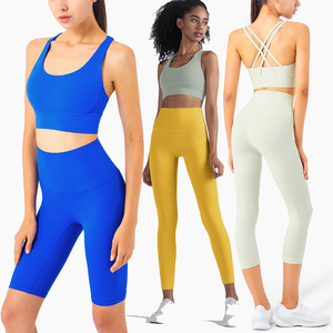 Nuls ชุดเล่นโยคะผ้าสแปนเด็กซ์ชุดออกกำลังกายขาสั้นทรงพลัสไซส์ XL - Product Image 5