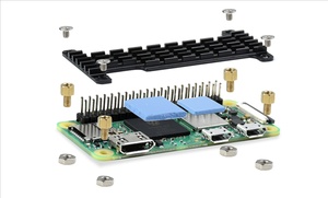 Dissipatore di calore in alluminio dedicato Waveshare per Raspberry Pi Zero Series, montaggio superficiale con fissaggio a vite, compatibile con la dimensione dello Zero. - Product Image 5