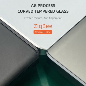 Nuevo diseño de fábrica AG interruptor de vidrio esmerilado enchufe eléctrico Smart Life 220V interruptor inteligente ZigBee remoto LED luz tuya - Product Image 2