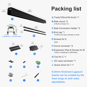 Scon nhúng 3cct lưới tản nhiệt từ tính dẫn ánh sáng theo dõi, Dimmable tuyến tính recessed ánh sáng-Nhiệm vụ miễn phí trực tiếp cho chúng tôi, - Product Image 5