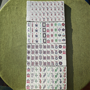 <span class=keywords><strong>Juego</strong></span> de Mahjong Acrílico de Cuatro Capas Personalizado al por Mayor, Fichas Americanas Talladas para Juegos de Ajedrez y Torneos Profesionales - Product Image 4