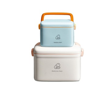 Boîte de rangement pour médicaments, grande capacité, style nordique, utilisation domestique, organiseur de pilules portable, organiseur de bureau pour la famille et le bébé - Product Image 5