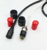 Connecteur Subconn HYSF sous-marin étanche IP69 à 12 broches en acier inoxydable pour ROV, modèles MCBH12F et MCIL12M