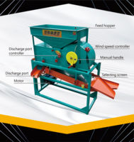 Nettoyeur de grains Kefeng, machine de nettoyage à tamis vibrant, cartouche de décorticage pour riz paddy, blé, maïs, soja, usage agricole et domestique