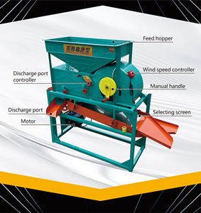 Nettoyeur de grains Kefeng, machine de nettoyage à tamis vibrant, cartouche de <span class=keywords><strong>d</strong></span>écorticage pour riz paddy, blé, maïs, soja, usage agricole et domestique - Product Image 3