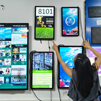 Pantalla Digital Android para Menús, CKD SKD, Publicidad, Pantalla LCD de 18.5 Pulgadas, Montaje en Pared, Gestión Remota por WiFi, Monitor Publicitario