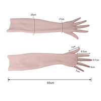Guantes de silicona para crossdresser, simulación de piel, prótesis artificial para brazos y manos, cubre cicatrices