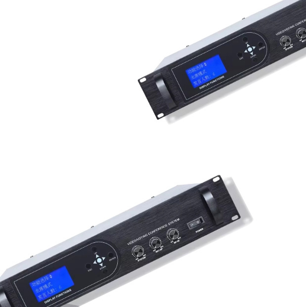Digital Conference System with Video Function Multimedia Audio-Visual Central Processor and Discussion Microphone Host