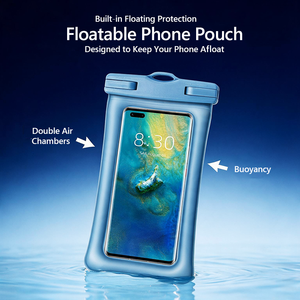 Estuche Impermeable para Teléfono con Protección Contra Hundimiento IPX8, con Ventana Transparente y Pantalla Táctil Sensible, Mantiene el Teléfono Flotando en el Agua - Product Image 3