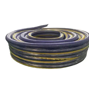 1 inch Blue cold and pressure resistant garden hose crocheted pattern PVC hose