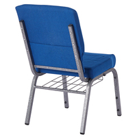 Chaises empilables modernes rembourrées pour hôpital, hôtel, église, auditorium, mobilier de théâtre, cadre en fer rembourré, vente chaude