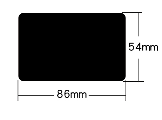 86*54mm(3.39*2.13in)