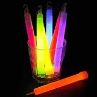 Bâtons lumineux ultra brillants pour fêtes et enfants, bâtons lumineux chimiques avec une durée de 12 heures, bâtons lumineux ultra brillants de 6 pouces