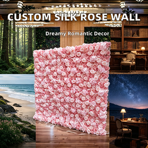 Mur de fleurs d'hortensias et de roses mélangées, idéal pour les fêtes d'anniversaire, les baby showers et les révélations de sexe. - Product Image 5