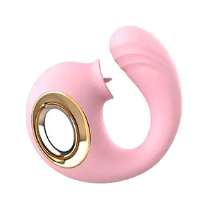 Rose Sex Adult Products Exchargeable Tongue Shaped Licking Vibrator G Spot With Licking Tongue Rabbit Vibrator