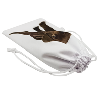 Ensemble de pochette et de tissu pour lunettes en microfibre, impression numérique à chaud, Logo personnalisé, mode, sac à cordon
