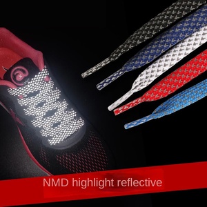 Bottes Fashion NMD Sneaker Board Chaussures Basketball Noir et Blanc Gris Highlight Plat Lacets Réfléchissants - Product Image 2