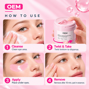 Maschera per <span class=keywords><strong>Occhi</strong></span> in Idrogel con Caffeina e Collagene, Anti-Rughe, Schiarente, Rassodante, Etichetta Privata OEM ODM - Product Image 3