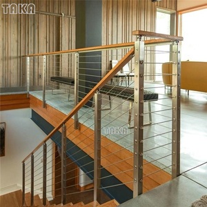 2025 mới tùy chỉnh thực hiện thiết kế vuông Cáp lan can bài cho boong lan can lục bình - Product Image 3