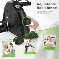 Bicicleta de Ejercicio Portátil para Rehabilitación de Brazos y Piernas, Mini Bicicleta Estática para Entrenamiento en Casa con Estabilidad Mejorada