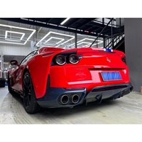Diffuseur arrière amélioré style OEM en fibre de carbone sèche, lèvre arrière, diffuseur arrière adapté à la version cabriolet Ferrari 812