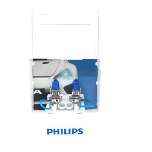 Para <span class=keywords><strong>PHILIPS</strong></span> Auto DiamondVision 5000K Luz Blanca Definitiva 12336DV H3 12V 55W 800lm Faro Antiniebla Delantero Luz Baja Luz Alta Halógena - Product Image 3