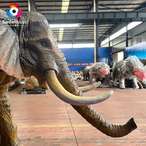 Kích thước cuộc sống tùy chỉnh đi Bộ Voi hoạt hình Robot Mô phỏng công viên giải trí thực tế cho sân bay công viên phiêu lưu công cộng - Product Image 4