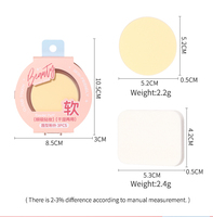 LMLTOP Nouvelle conception, houppette à poudre portable, éponge cosmétique élastique, adaptée au fond de teint liquide, à la crème et à la poudre sèche