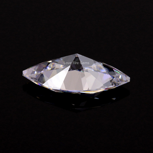 Stock prêt EQ qualité machine coupée en vrac 5A qualité synthétique transparent blanc <span class=keywords><strong>marquise</strong></span> coupe cubique zircone cz pierre - Product Image 3